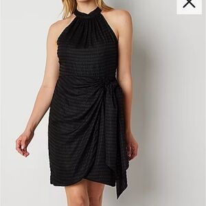 NWT Melonie T Womens Sleeveless Diamond
Sheath Dress Sz 6 in black